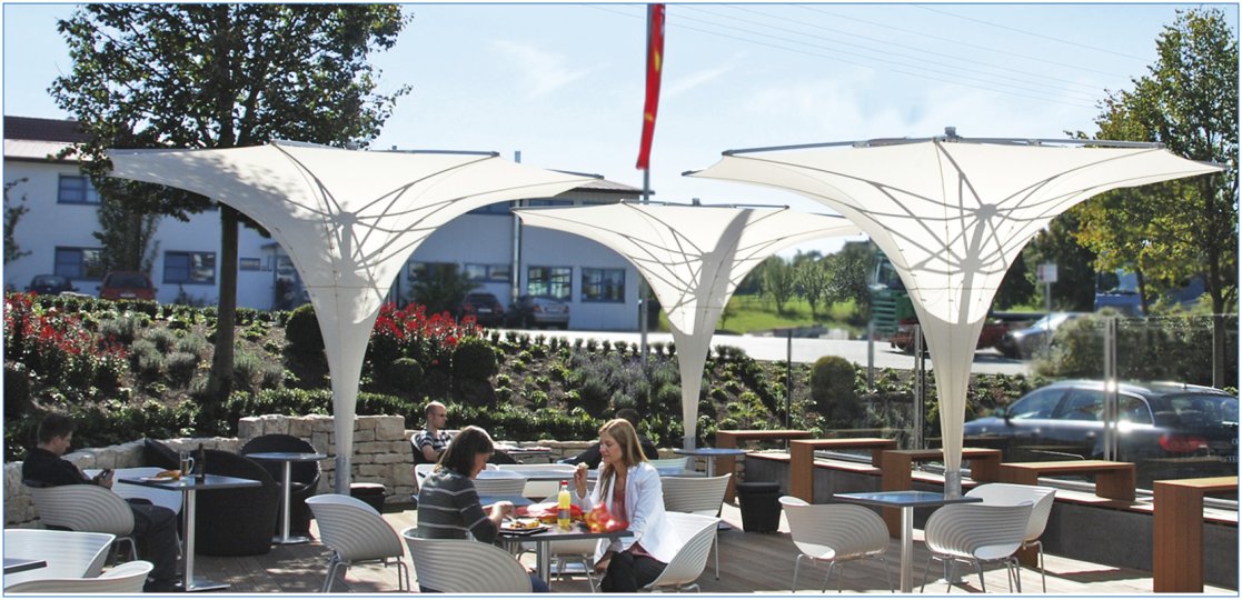 SONDERFORMEN Sonnenschirm ATRACTIONÉ™  Tulpenform