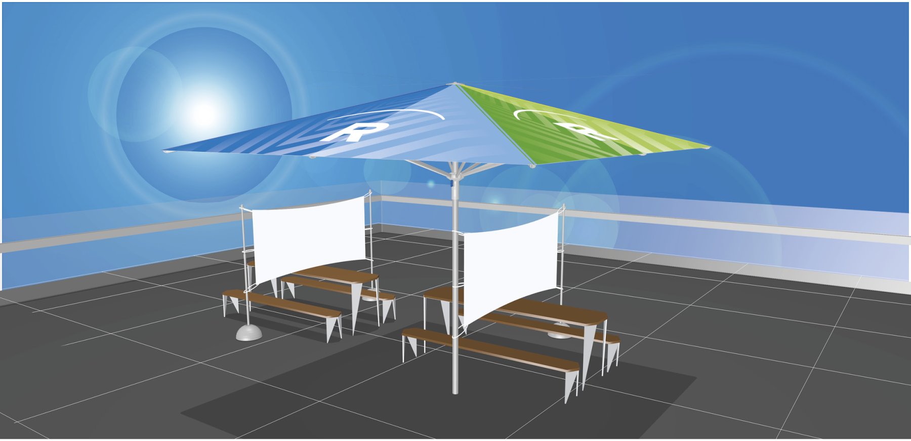 <b>PAVO™<br>Trennbanner</b>